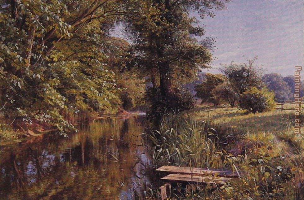 Calm Waters painting - Peder Mork Monsted Calm Waters art painting
